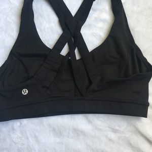 Lululemon bra only worn twice! Size 8, Black.